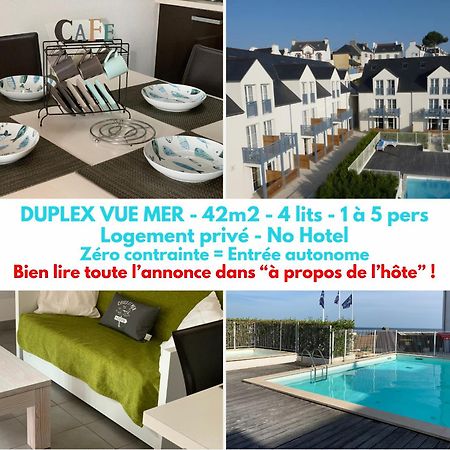 Duplex Vue Mer - Plage A 100M- 4 Lits - Parking Sous Sol Audierne Εξωτερικό φωτογραφία